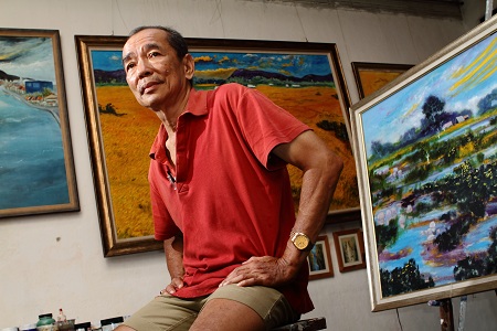 Dr. Edwin Ho in Patron Music & Arts fine art gallery