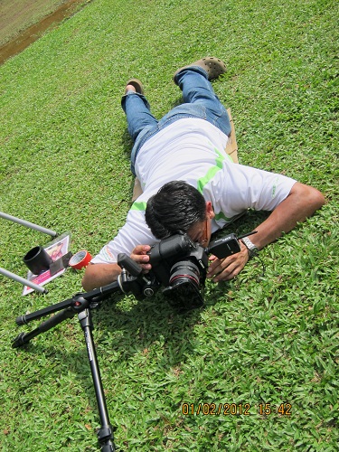 Low Canon EOS 7D angle for YAM Shoot in Taman Rimba Kiara, TTDI
