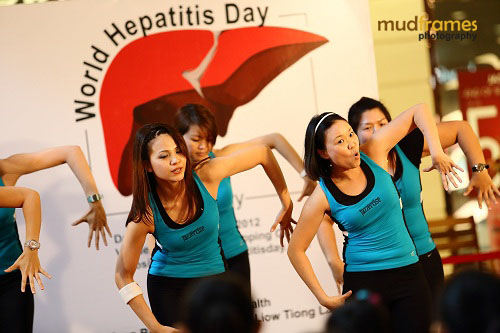 Jazzercise performing at the World Hepatitis Day 2012 main event at One Utama Shopping Mall
