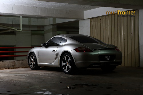 Porsche at a basement car park