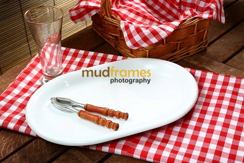 Food photography setup