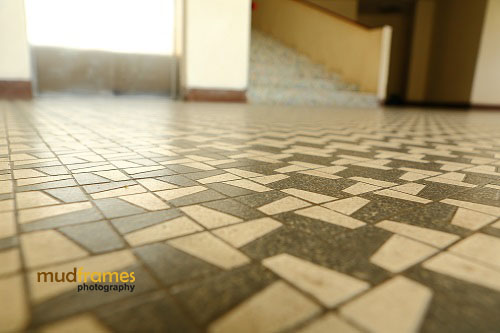 Original floor tiles in Assunta Hospital