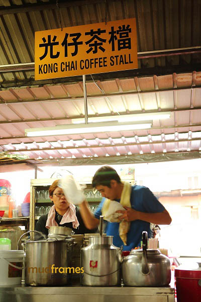 Coffee seller at Madras Lane, Kuala Lumpur
