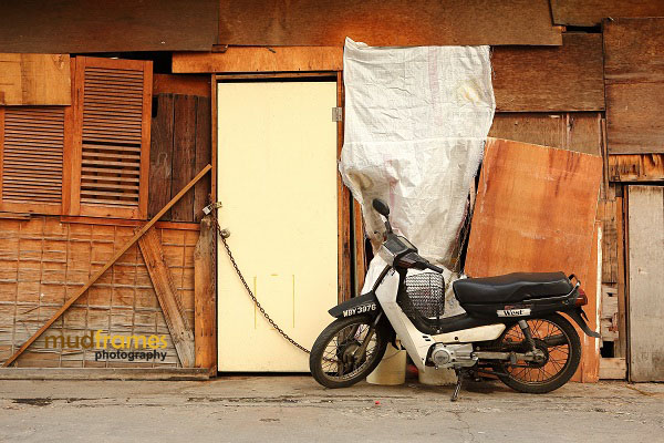 Motorcycle at Madras Lane, Kuala Lumpur
