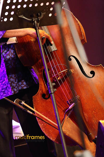 Bassist Christy Smith of The Christy Smith Quartet performing during the KL International Jazz Festival 2013