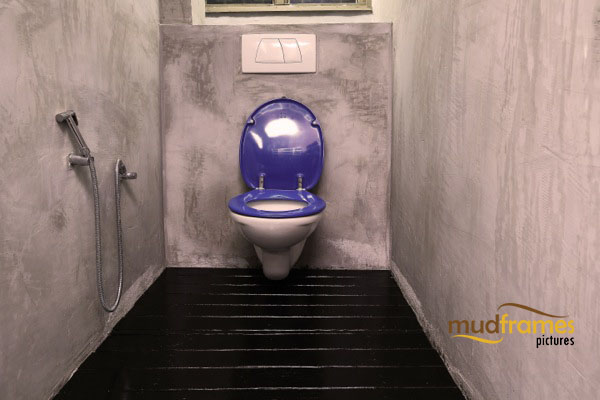 Interior photography of powder room at Mudframes boutique SOHO photography studio in PJ