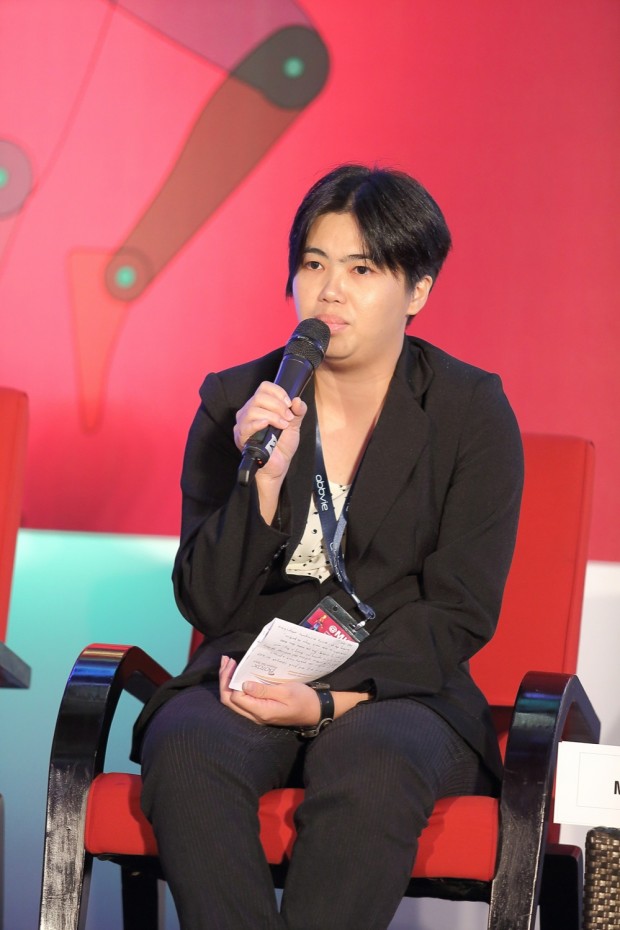 Ms Chu Ai Reen speaking during MISI 2014 live talk show