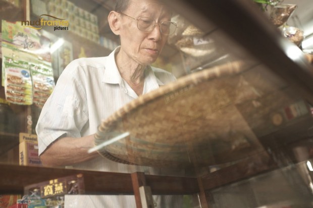 A traditional chinese medicine practitioner at Kok Ann medical store at Kuching, Malaysia