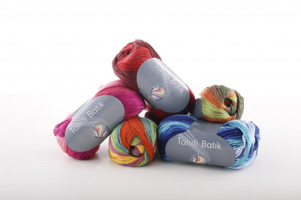Product photography of balls of yarn